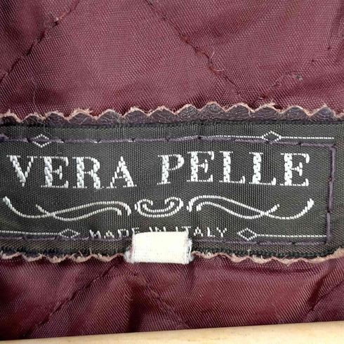 ベラペレ VERA PELLE イタリア製 レザーカーコート メンズ import:XL