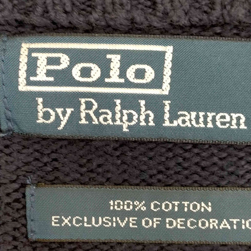 ポロバイラルフローレン Polo by RALPH LAUREN ビックポニー刺繍 ドライバーズニット メンズ import:M