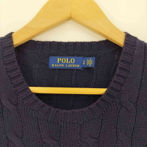 ポロラルフローレン POLO RALPH LAUREN ポニー 刺繍 コットン ケーブル ニット メンズ JPN:S