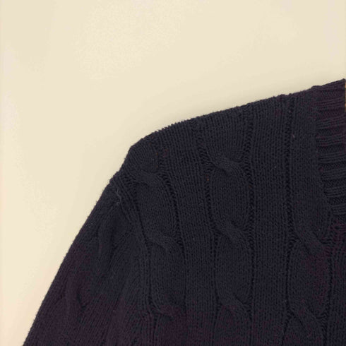 ポロラルフローレン POLO RALPH LAUREN ポニー 刺繍 コットン ケーブル ニット メンズ JPN:S