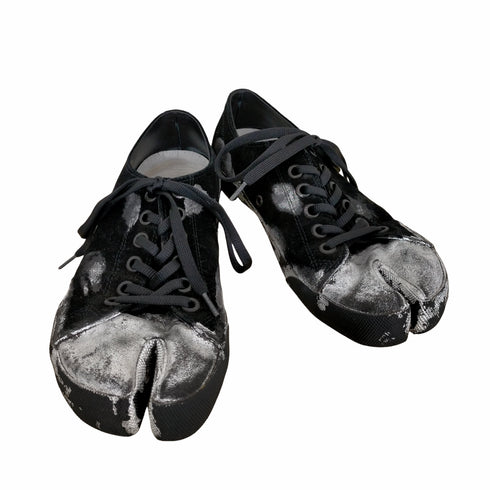 メゾンマルジェラ Maison Margiela BLACK SILVER TABI LOW メンズ JPN:40