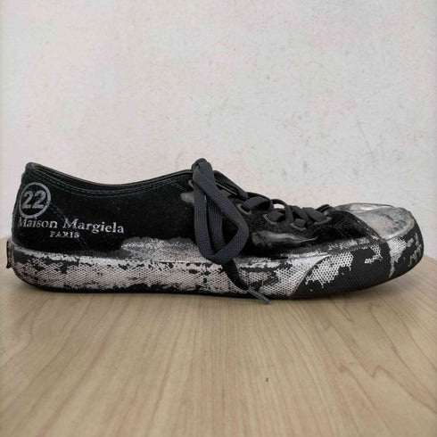 メゾンマルジェラ Maison Margiela BLACK SILVER TABI LOW メンズ JPN:40