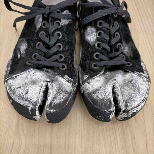 メゾンマルジェラ Maison Margiela BLACK SILVER TABI LOW メンズ JPN:40