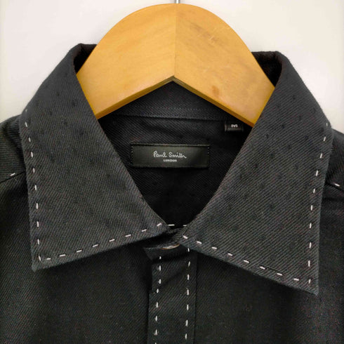 ポールスミスロンドン Paul Smith LONDON ドッド柄 ステッチデザイン 長袖シャツ メンズ import:M