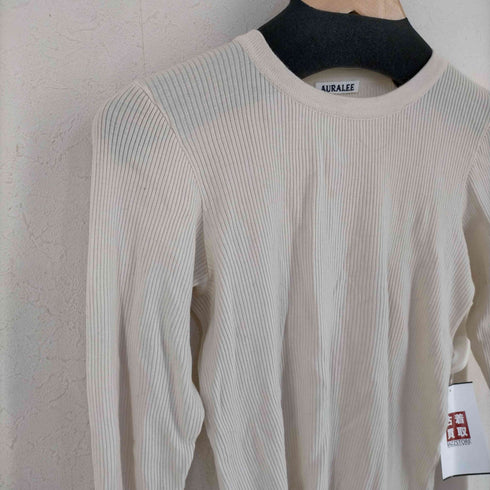 オーラリー AURALEE 16AW Wool Cashmere High Gauge Rib Knit レディース FREE