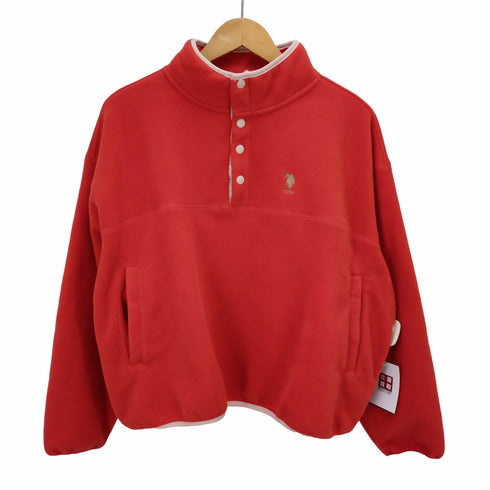 ユーエスポロアッスン U.S. POLO ASSN ハーフボタンフリースジャケット レディース F