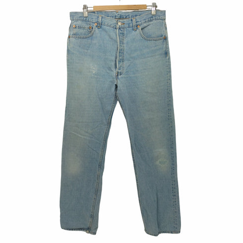 リーバイス Levis 90s 501 USA製 ボタン裏553 脇割り ボタンフライデニム Authorized Vintage メンズ W36 L34