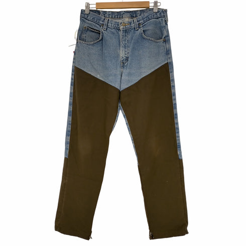 ラングラー Wrangler ナイロン切替 ハンティングパンツ ダブルニー デニム メンズ