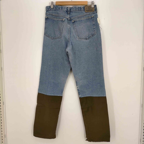 ラングラー Wrangler ナイロン切替 ハンティングパンツ ダブルニー デニム メンズ