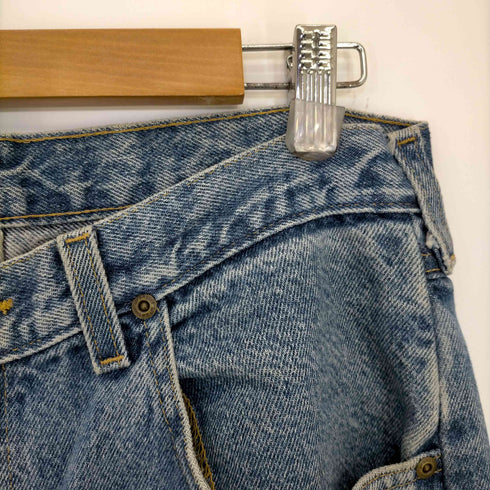 ラングラー Wrangler ナイロン切替 ハンティングパンツ ダブルニー デニム メンズ