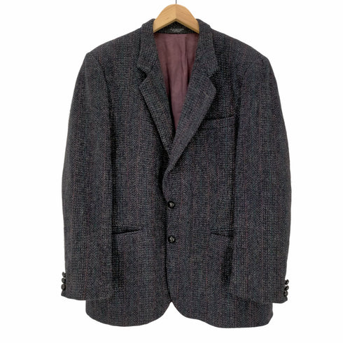 ハリスツイード Harris Tweed カナダ製 ウール ツイードクルミボタン テーラードジャケット メンズ UK:42