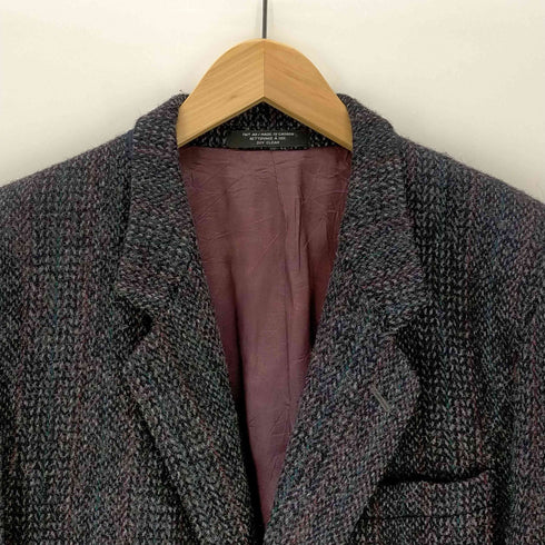 ハリスツイード Harris Tweed カナダ製 ウール ツイードクルミボタン テーラードジャケット メンズ UK:42