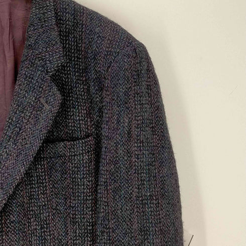 ハリスツイード Harris Tweed カナダ製 ウール ツイードクルミボタン テーラードジャケット メンズ UK:42