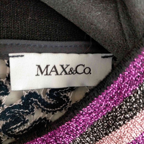 マックスアンドコー MAX & CO. リブラメ ニット レディース