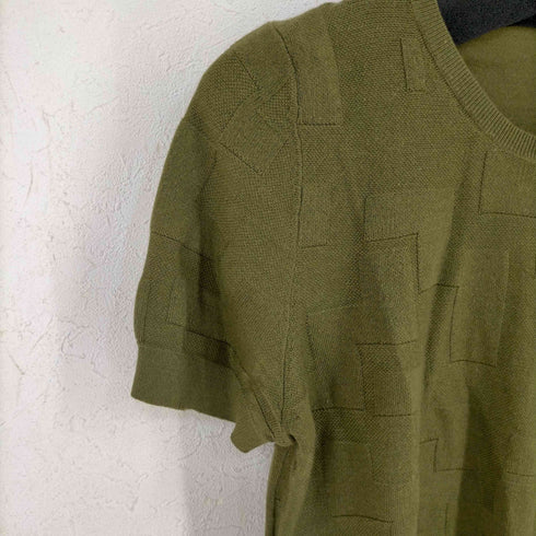 ジルサンダーネイビー JIL SANDER NAVY カシミヤ混 半袖ニット レディース