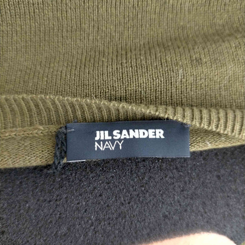 ジルサンダーネイビー JIL SANDER NAVY カシミヤ混 半袖ニット レディース