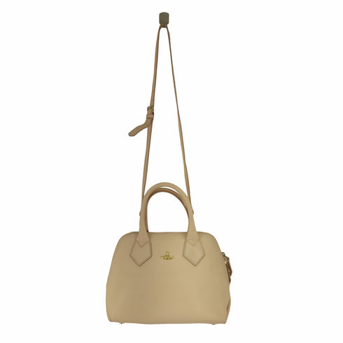 ヴィヴィアンウエストウッド アクセサリー Vivienne Westwood Accessories ワンポイントロゴ 2WAY レザーハンドバッグ レディース