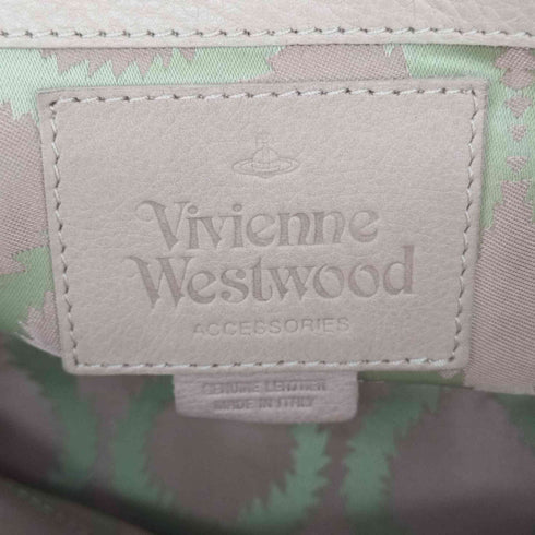ヴィヴィアンウエストウッド アクセサリー Vivienne Westwood Accessories ワンポイントロゴ 2WAY レザーハンドバッグ レディース