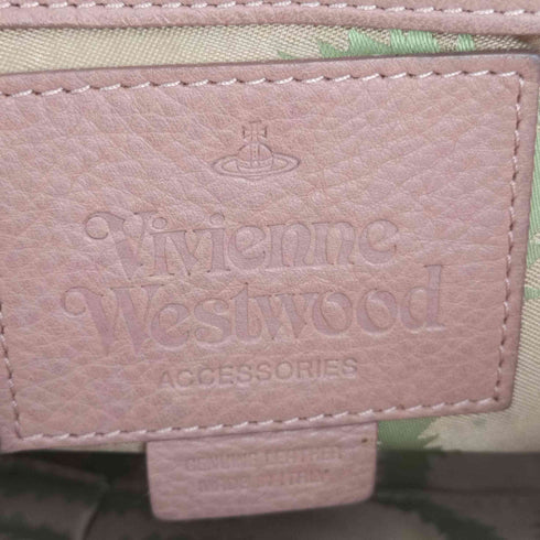 ヴィヴィアンウエストウッド Vivienne Westwood ロゴ装飾 レザーショルダーバッグ レディース