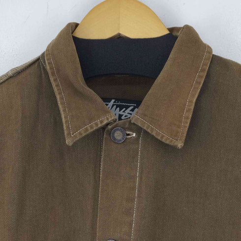 ステューシー Stussy 80-90S コットンシャツジャケット メンズ import:L