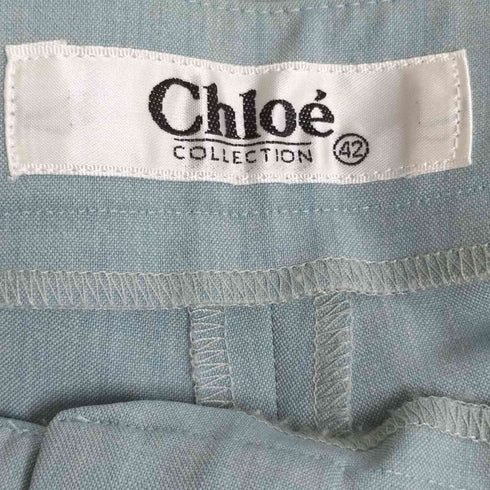 クロエ Chloe COLLECTION ポリウレタンミックス ウールパンツ レディース 42