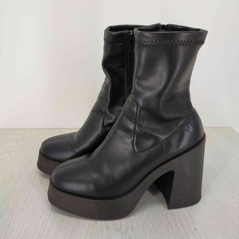 エイソス asos フェイクレザーヒールブーツ レディース EUR:37
