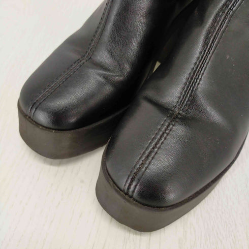 エイソス asos フェイクレザーヒールブーツ レディース EUR:37