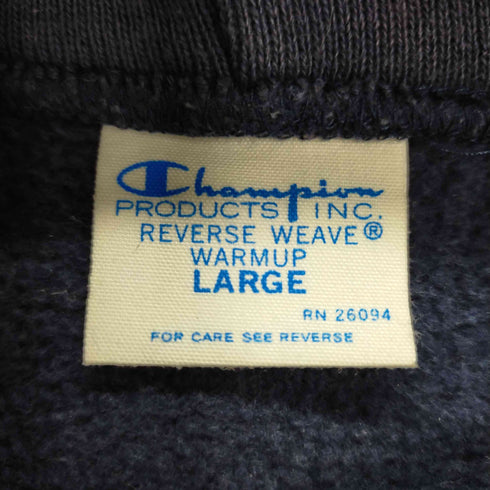 チャンピオン Champion USA製 単色タグ 復刻 REVERSE WEAVE ジップアップパーカー メンズ JPN:L