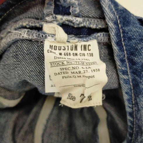 ヒューストン HOUSTON デニム アーミーキャップ メンズ 7 1/2