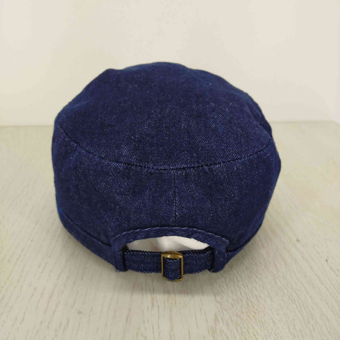 アヴィレックス AVIREX ロゴ刺繍 インディゴ デニムワークキャップ メンズ 62~64