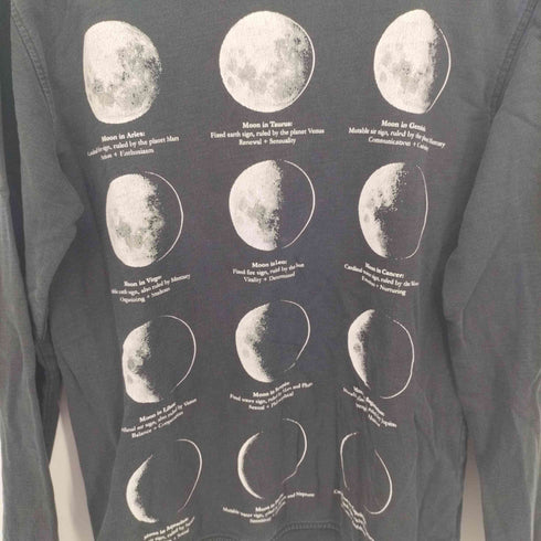 キルスター KILL STAR LUNAR SWEATSHIRT ムーン 月 プリント スウェット ロンTEE レディース JPN:S