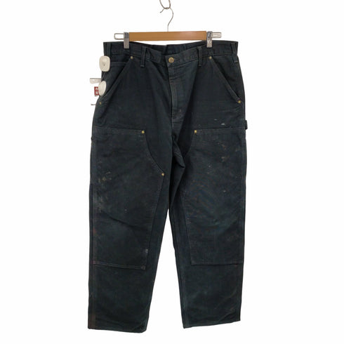 カーハート Carhartt メキシコ製 Double Front Washed Duck Utility Work Pants Black メンズ 36×30