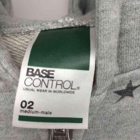 ベースコントロール base control フルジップ 星 スター 総柄 パーカー レディース 02