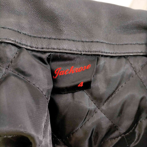 ジャックローズ JACKROSE 00s 裏地キルティングシープレザージップブルゾン メンズ JPN:4