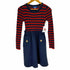 ブルーレーベルクレストブリッジ BLUE LABEL CRESTBRIDGE ボーダーニットドッキングワンピース レディース JPN:36