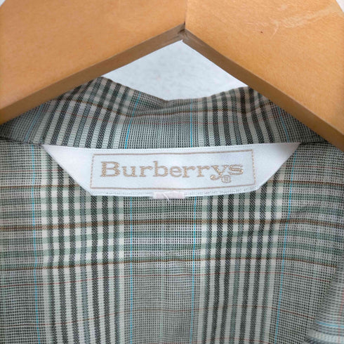 バーバリーズ BURBERRYS 90S シャツ生地 チェック柄ダブルテーラードジャケット レディース 15BR