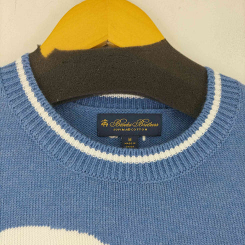 ブルックスブラザーズ BROOKS BROTHERS スーピマコットン セイルボート インターシャ クルーネックセーター メンズ import:M