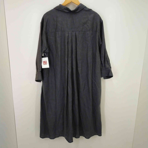 ユナイテッドアローズグリーンレーベルリラクシング UNITED ARROWS green label relaxing コルトレイクリネンSC スキッパー Aライン ワンピース レディース XS