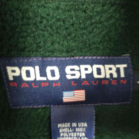ポロスポーツラルフローレン POLO SPORT RALPH LAUREN 90S USA製 フリース地 スウィングトップ メンズ JPN:L