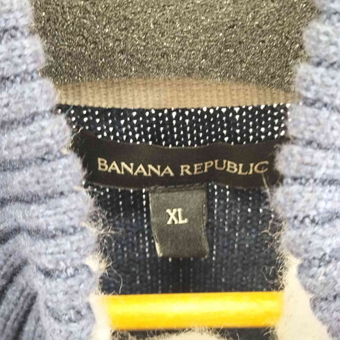 バナナリパブリック BANANA REPUBLIC ファイヤーマンデザイン メランジハイネックコットンニット メンズ import:XL