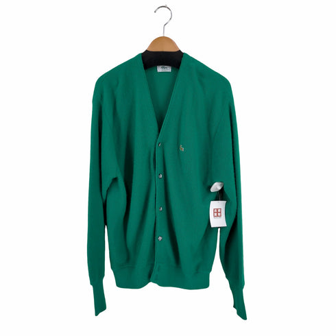 アイゾッドラコステ IZOD LACOSTE USA製 ワニワッペン アクリルカーディガン メンズ import:XL