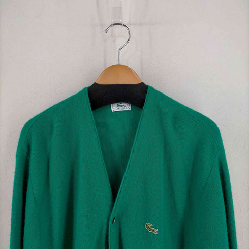 アイゾッドラコステ IZOD LACOSTE USA製 ワニワッペン アクリルカーディガン メンズ import:XL