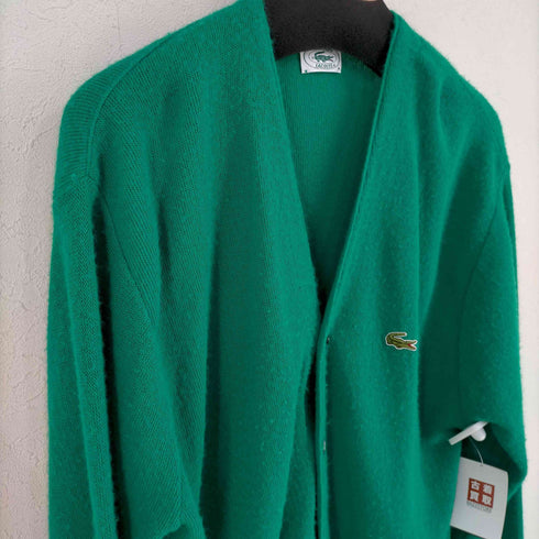 アイゾッドラコステ IZOD LACOSTE USA製 ワニワッペン アクリルカーディガン メンズ import:XL