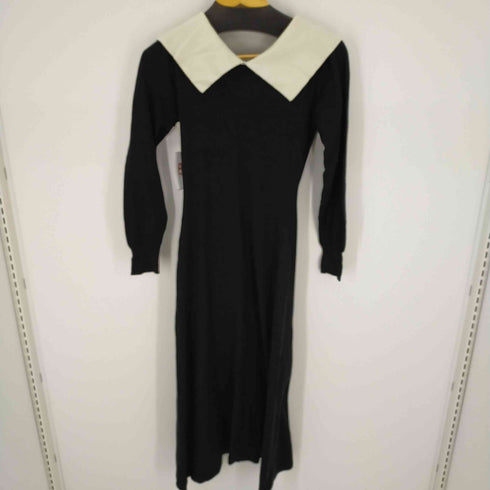 エピヌ epine collar design Vneck knit onepiece レディース