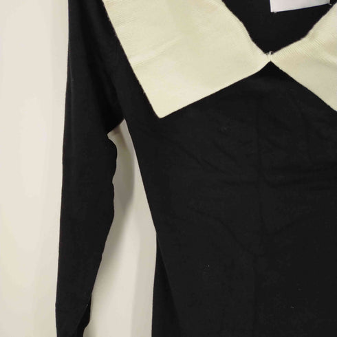 エピヌ epine collar design Vneck knit onepiece レディース