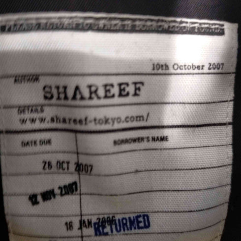 シャリーフ SHAREEF 別注ドロップショルダーコーチジャケット メンズ JPN:2