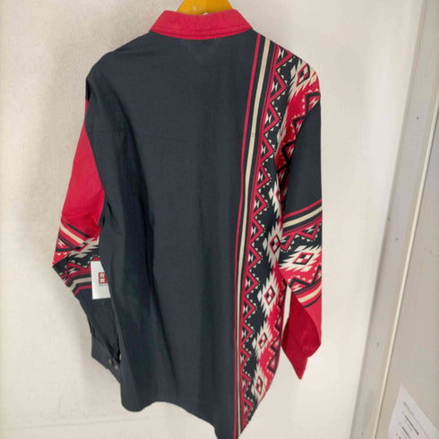 オルテガ柄 コットンL/S シャツ メンズ JPN:L