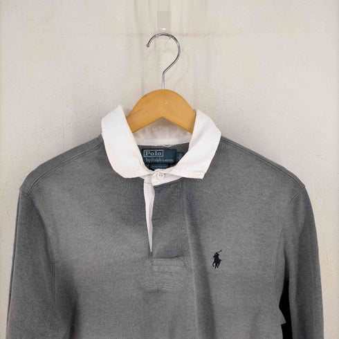 ポロバイラルフローレン Polo by RALPH LAUREN CUSTOM FIT ポニー刺繍 LS ポロシャツ メンズ import:L