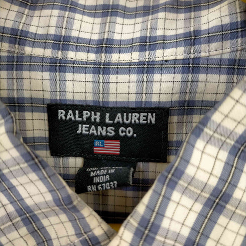 ラルフローレン RALPH LAUREN JEANS Co. タータンチェック BDシャツ メンズ import:L