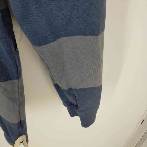 エディーバウアー Eddie Bauer コットン100 ボーダー長袖ラガーシャツ メンズ JPN:S